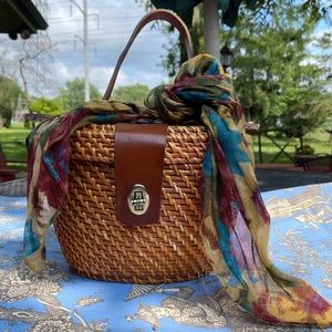 Patricia Nash Wicker Basket Purse